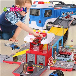 CB884287 CB884288 CB884289 - Education truck play track set DIY lot garage car parking toys